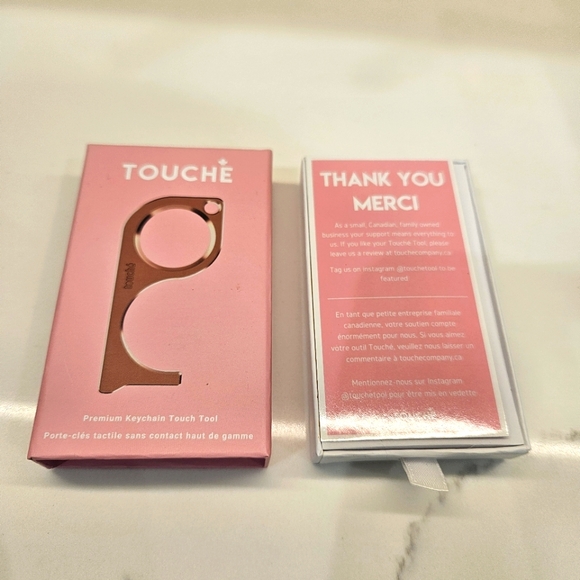 Rose Gold Keychain Touch Tool - Picture 3 of 8